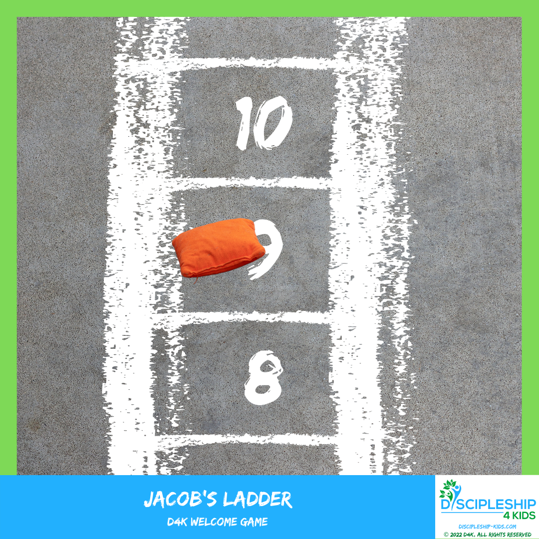 Illustration of Jacob's ladder - a scripture lesson by Discipleship 4 Kids