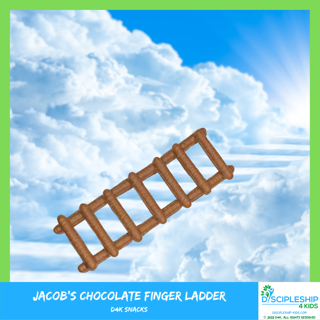 Kids snack depicting Jacob's ladder - a scripture lesson